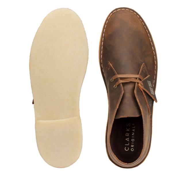 Pustynne Buty Męskie Clarks Desert Boot Klasyczne Brązowe | CLK625JEO