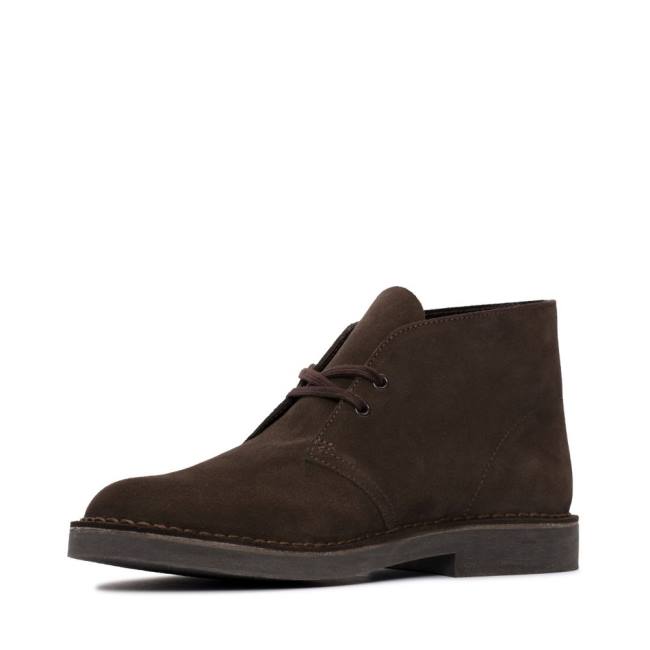 Pustynne Buty Męskie Clarks Desert Boot Klasyczne Evo Ciemny Brązowe | CLK642ATW