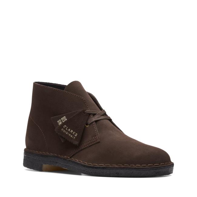 Pustynne Buty Męskie Clarks Desert Boot Brązowe | CLK675CTL