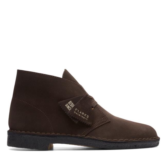 Pustynne Buty Męskie Clarks Desert Boot Brązowe | CLK675CTL