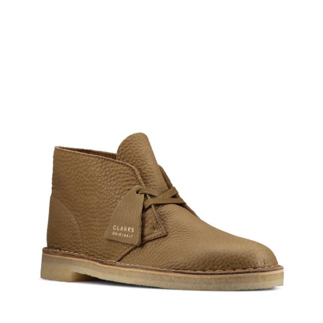 Pustynne Buty Męskie Clarks Desert Boot Ciemny Oliwkowe | CLK742IGB