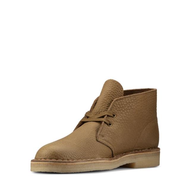 Pustynne Buty Męskie Clarks Desert Boot Ciemny Oliwkowe | CLK742IGB