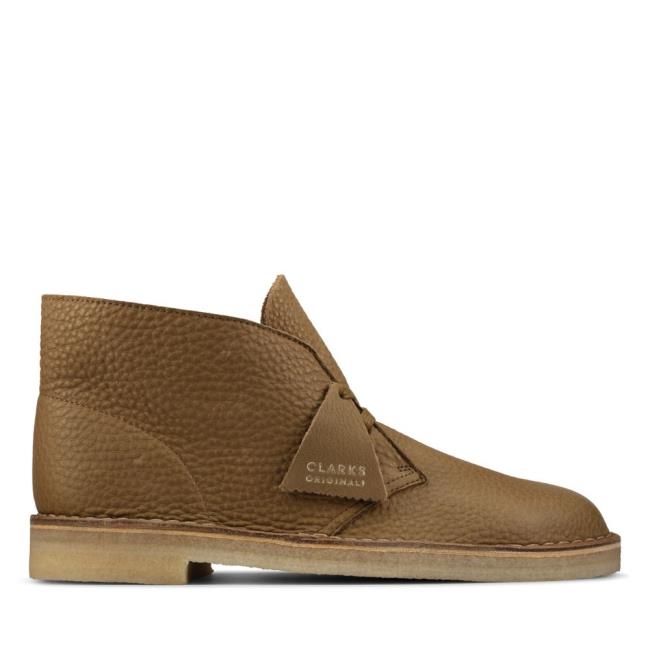 Pustynne Buty Męskie Clarks Desert Boot Ciemny Oliwkowe | CLK742IGB