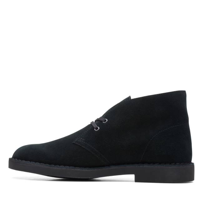 Pustynne Buty Męskie Clarks Desert Boot Klasyczne Evo Czarne | CLK794ZGW