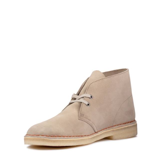 Pustynne Buty Męskie Clarks Desert Boot Klasyczne Sand Suede | CLK934WJD