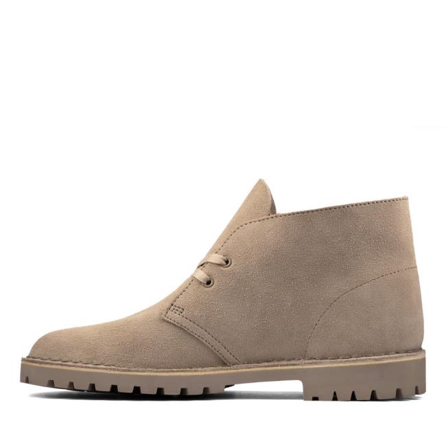 Pustynne Buty Męskie Clarks Desert Rock Brązowe | CLK193LVI