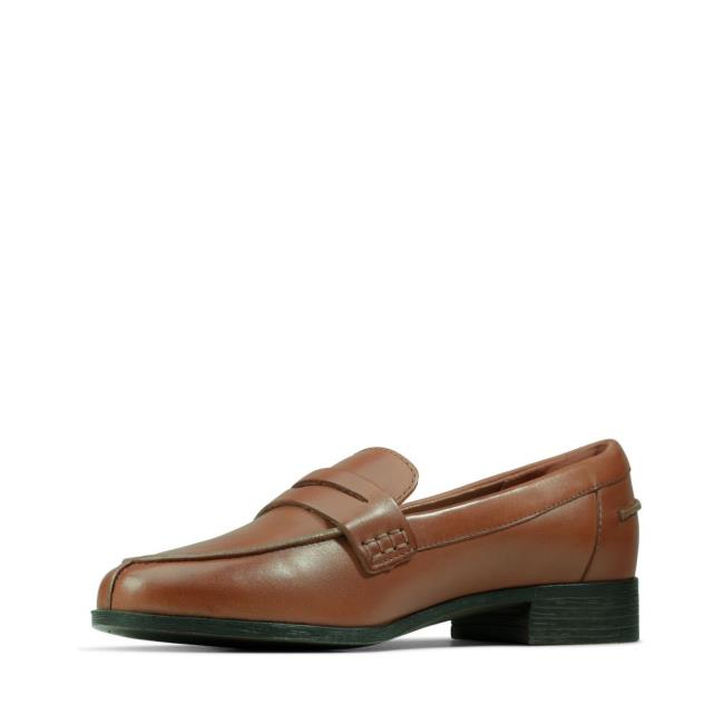 Półbuty Damskie Clarks Hamble Loafer Brązowe | CLK739JLR