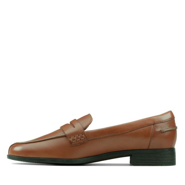 Półbuty Damskie Clarks Hamble Loafer Brązowe | CLK739JLR