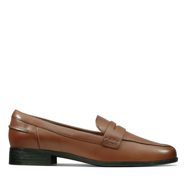 Półbuty Damskie Clarks Hamble Loafer Brązowe | CLK739JLR