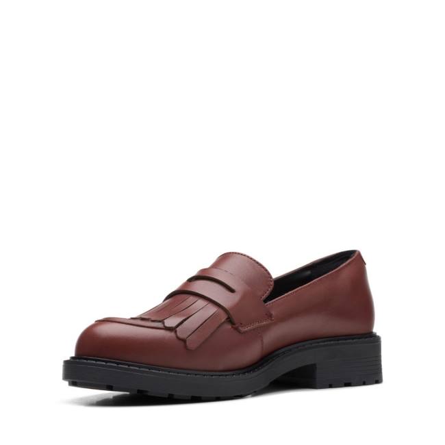 Półbuty Damskie Clarks Orinoco 2 Loafer Chestnut | CLK865WZP