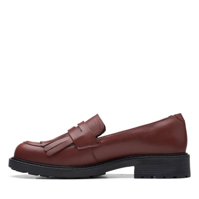 Półbuty Damskie Clarks Orinoco 2 Loafer Chestnut | CLK865WZP