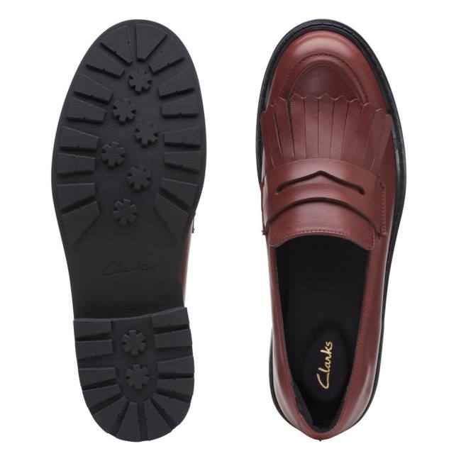 Półbuty Damskie Clarks Orinoco 2 Loafer Chestnut | CLK865WZP