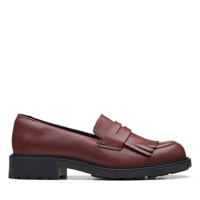 Półbuty Damskie Clarks Orinoco 2 Loafer Chestnut | CLK865WZP