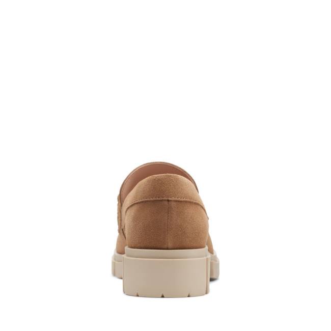 Półbuty Damskie Clarks Teala Trim Khaki | CLK957FKW