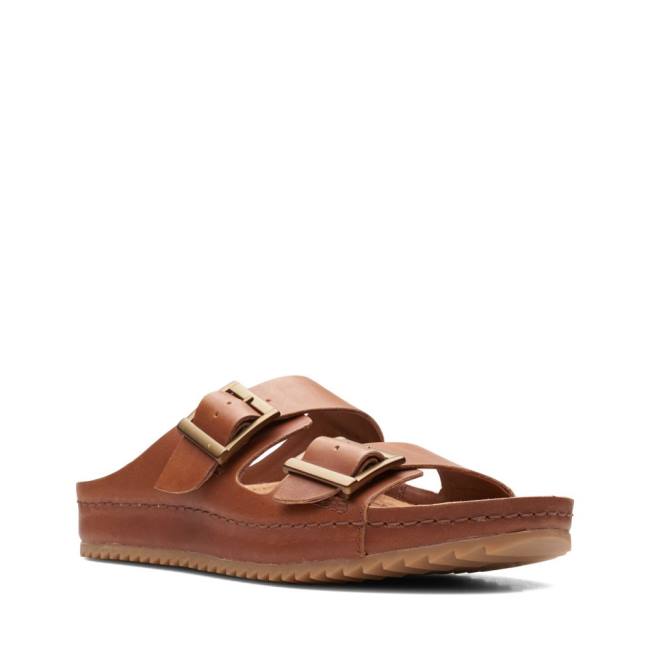 Sandały Damskie Clarks Brookleigh Sun Brązowe | CLK809SQZ