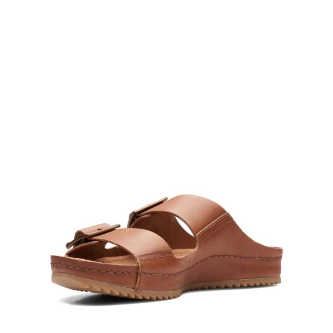 Sandały Damskie Clarks Brookleigh Sun Brązowe | CLK809SQZ