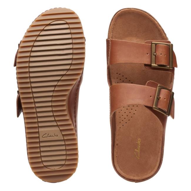 Sandały Damskie Clarks Brookleigh Sun Brązowe | CLK809SQZ