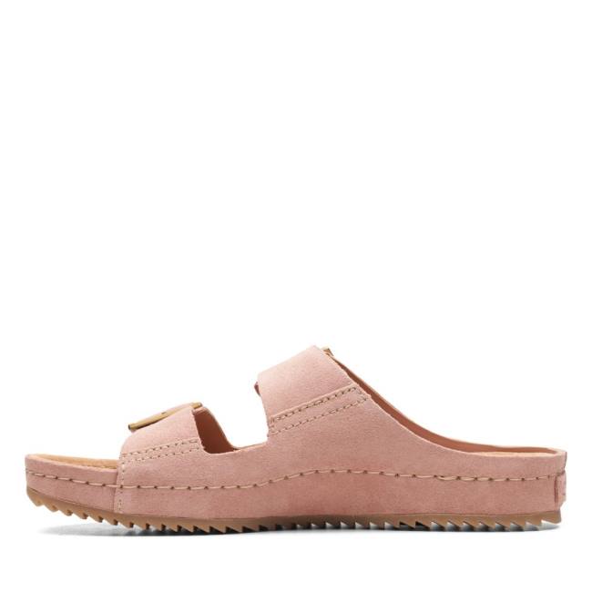 Sandały Damskie Clarks Brookleigh Sun Różowe | CLK021CON