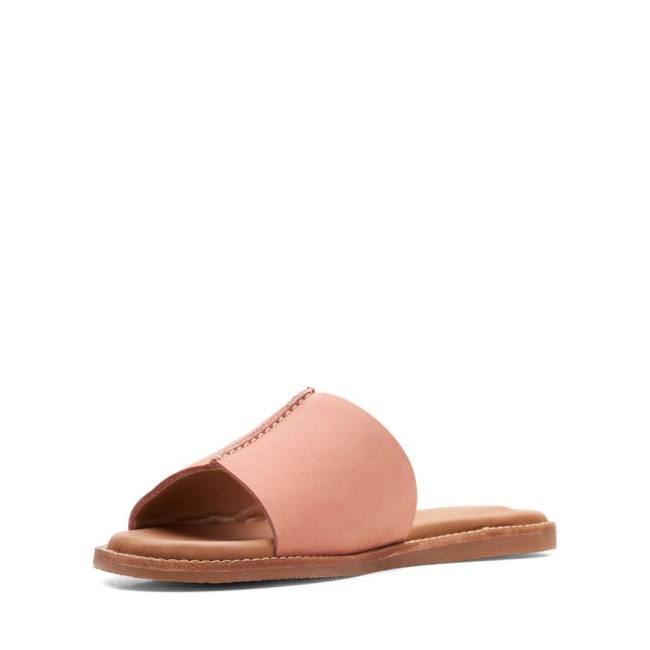 Sandały Damskie Clarks Karsea Mule Różowe | CLK635QME