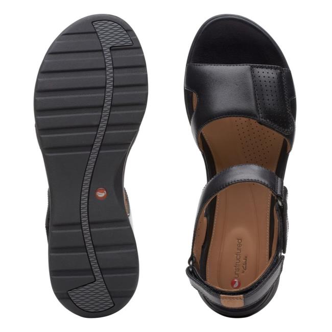 Sandały Damskie Clarks Un Adorn Calm Czarne | CLK369ZLG