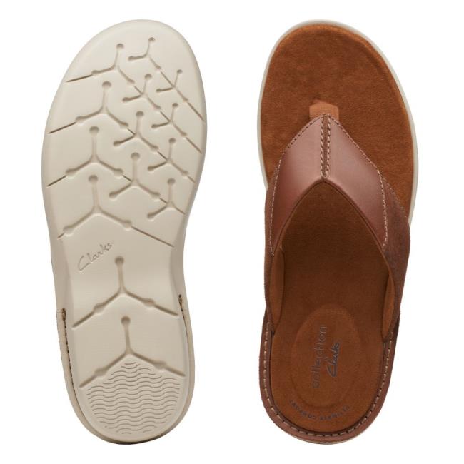 Sandały Męskie Clarks Ellison Easy Brązowe | CLK802AER