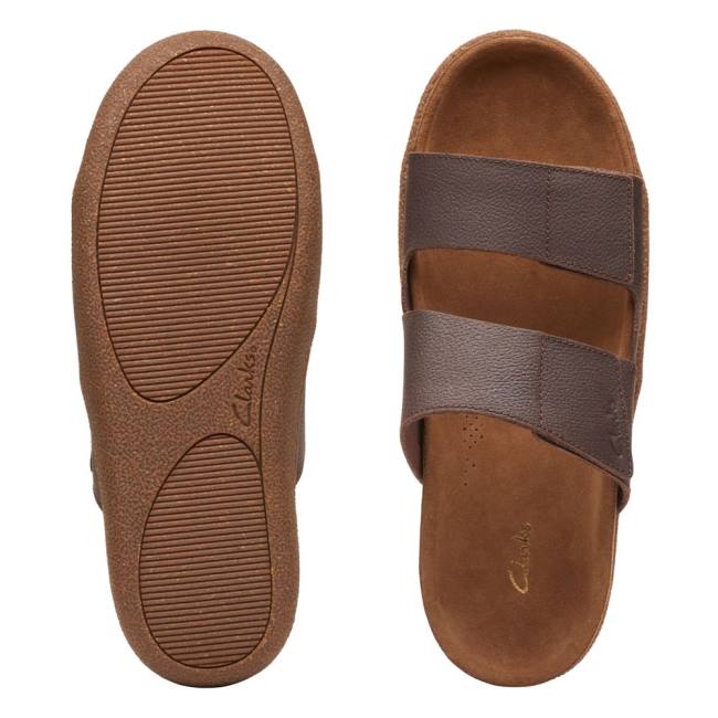 Sandały Męskie Clarks Pilton Paskiem Brązowe | CLK036WLA