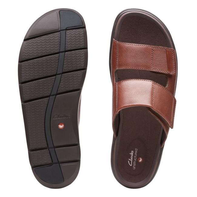 Sandały Męskie Clarks Unwilmore Part Brązowe | CLK385JXW