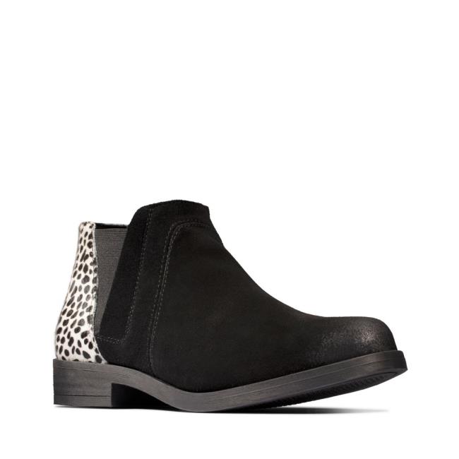 Sztyblety Damskie Clarks Demi 2 Beat Czarne | CLK921AXL