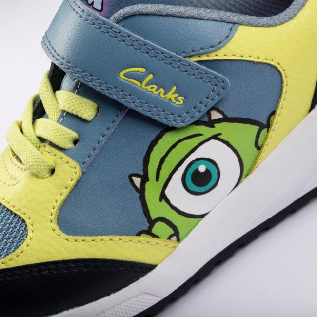 Trampki Chłopięce Clarks Aeon Scare Kid Niebieskie | CLK896HLN