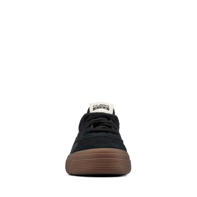 Trampki Chłopięce Clarks Cica Kid Czarne | CLK071FKG