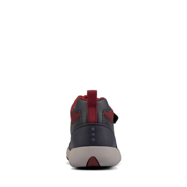 Trampki Chłopięce Clarks Rex Park Kid Granatowe | CLK250SKE