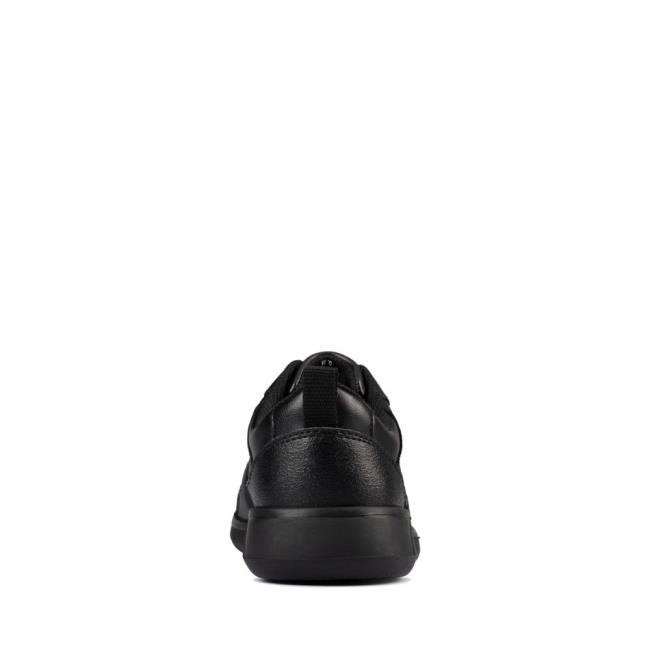 Trampki Chłopięce Clarks Scape Track Kid Czarne | CLK678VXE