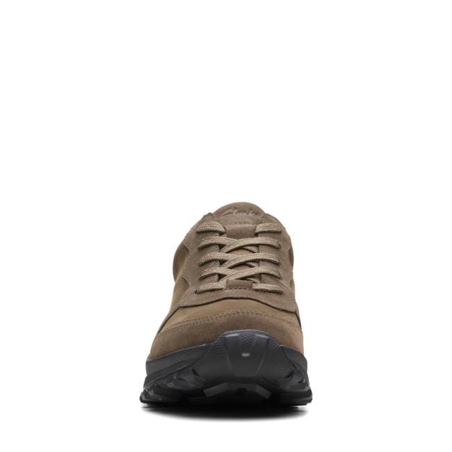 Trampki Damskie Clarks ATL Trek Free Nieprzemakalne Khaki | CLK097ICO