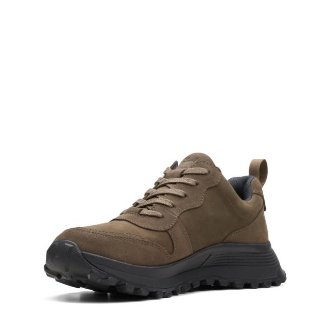 Trampki Damskie Clarks ATL Trek Free Nieprzemakalne Khaki | CLK097ICO