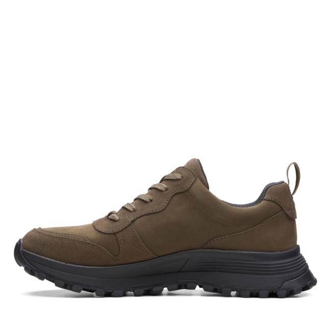 Trampki Damskie Clarks ATL Trek Free Nieprzemakalne Khaki | CLK097ICO