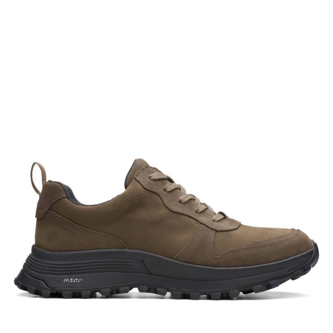 Trampki Damskie Clarks ATL Trek Free Nieprzemakalne Khaki | CLK097ICO