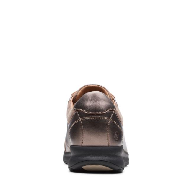 Trampki Damskie Clarks Un Adorn Koronkowe Szare | CLK504DBQ