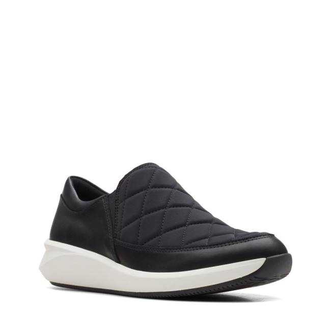 Trampki Damskie Clarks Un Rio Spark Czarne | CLK632OSX