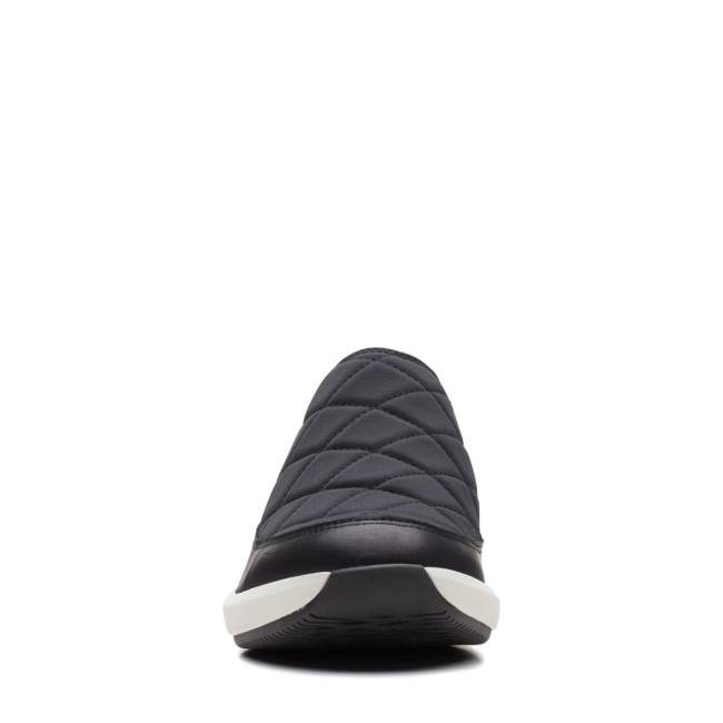 Trampki Damskie Clarks Un Rio Spark Czarne | CLK632OSX