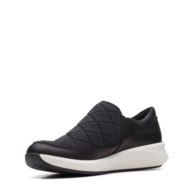 Trampki Damskie Clarks Un Rio Spark Czarne | CLK632OSX