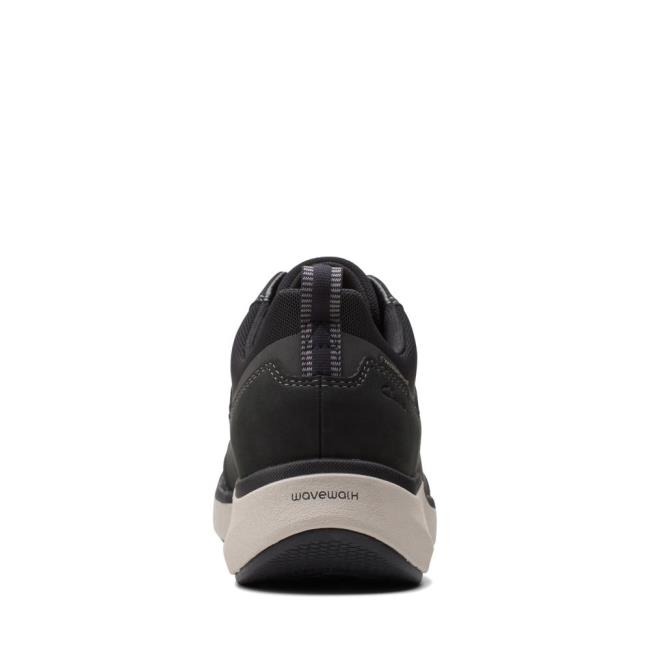 Trampki Damskie Clarks Wave 2.0 Koronkowe. Czarne | CLK576VOU