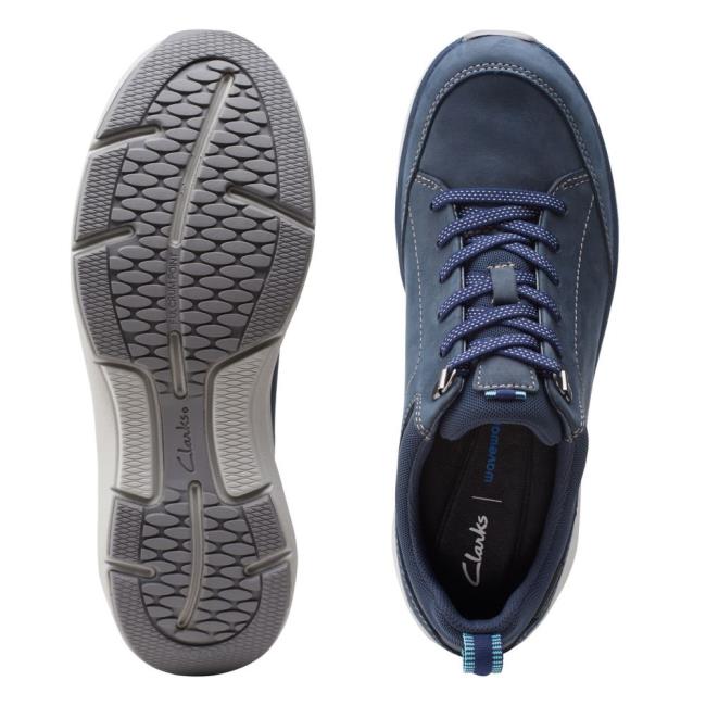 Trampki Damskie Clarks Wave 2.0 Koronkowe. Granatowe | CLK692CHX