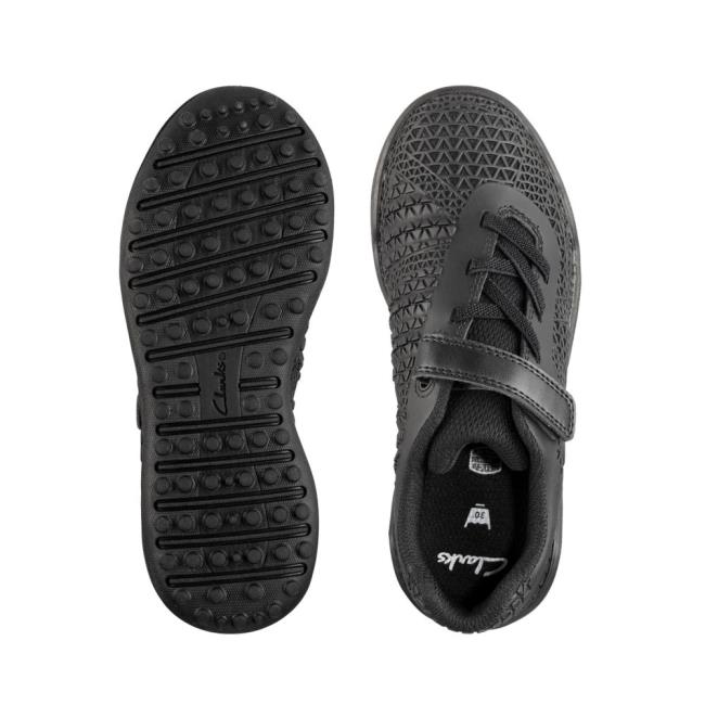 Trampki Dziewczynka Clarks Award Swift Kid Czarne | CLK510GJX