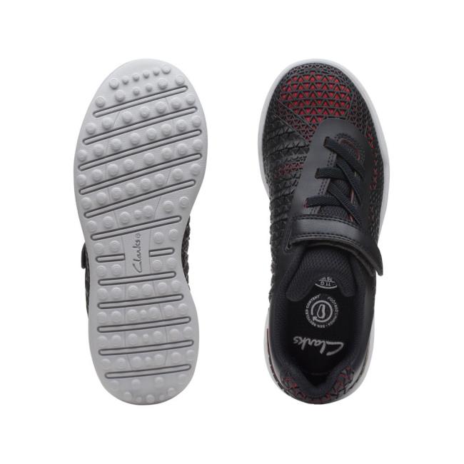 Trampki Dziewczynka Clarks Award Swift Kid Czarne | CLK521JQS