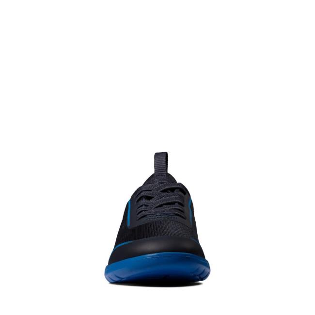 Trampki Dziewczynka Clarks Suburb Spark Kid Granatowe Niebieskie | CLK149MOQ