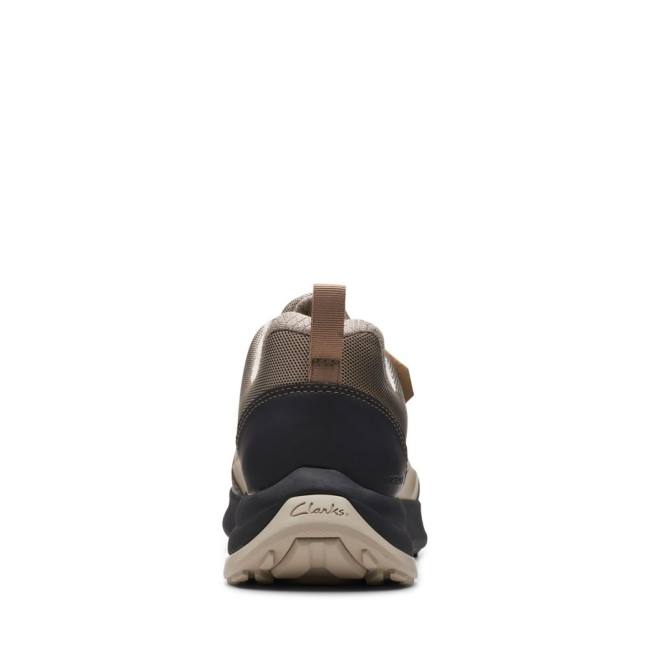 Trampki Męskie Clarks ATL Trailowe Koronkowe Nieprzemakalne Khaki | CLK351QUF