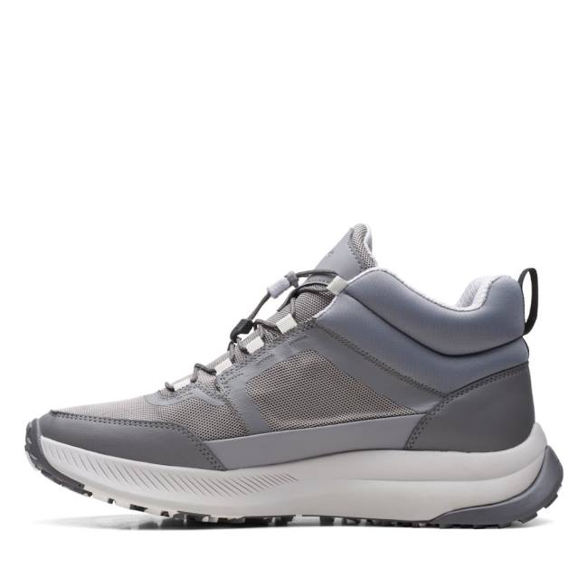 Trampki Męskie Clarks ATL Trailowe Up GORE-TEX Szare | CLK640KXB