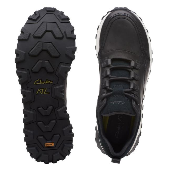 Trampki Męskie Clarks ATL Trek Lo Czarne | CLK658JMY