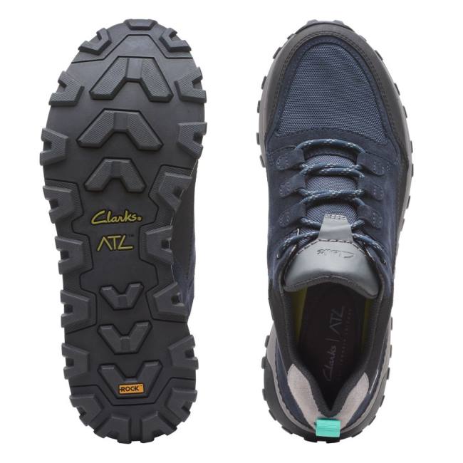 Trampki Męskie Clarks ATL Trek Lo GORE-TEX Granatowe | CLK540WTF