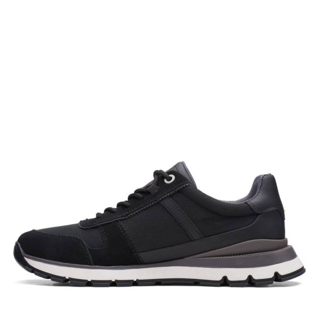 Trampki Męskie Clarks Move Lite Race Czarne | CLK951TFR